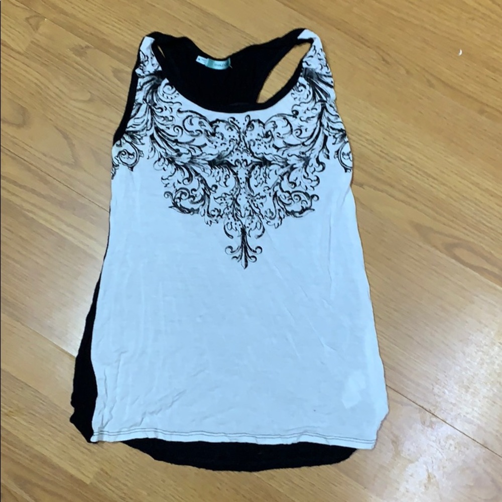 Black and white Maurices tank top